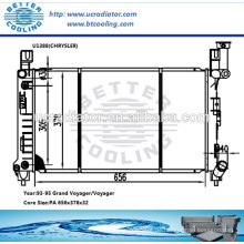 Aluminium-Autokühler für Chrysler Grand Voyager/Voyager 93-95 bei OEM: 4644266 4644364AB 4778044